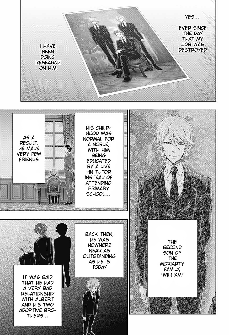 Yukoku no Moriarty Chapter 33 page 8 - Chapter 33: The Merchant of London Act 1