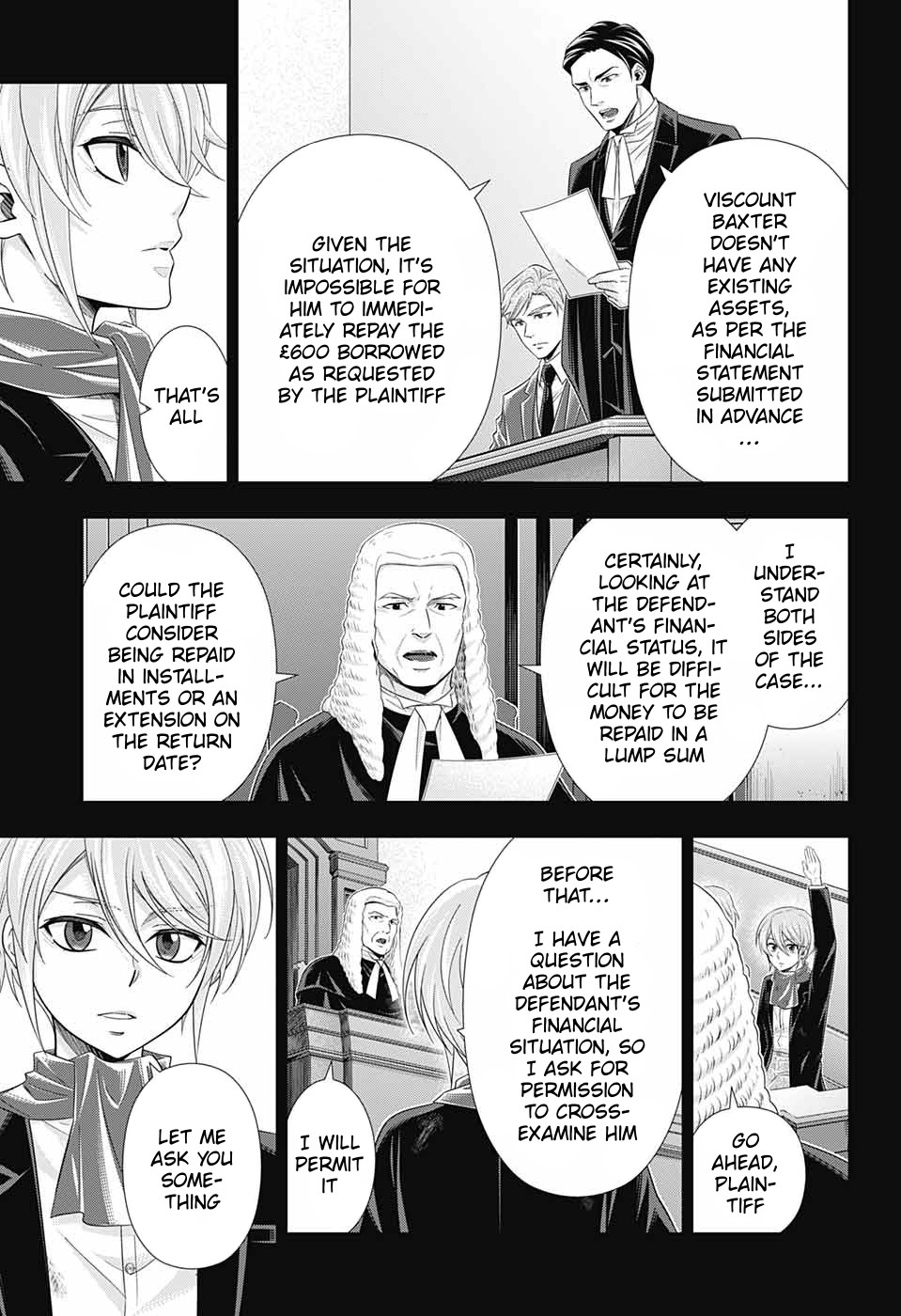 Yukoku no Moriarty Chapter 34 page 13 - Chapter 34: The Merchant of London Act 2
