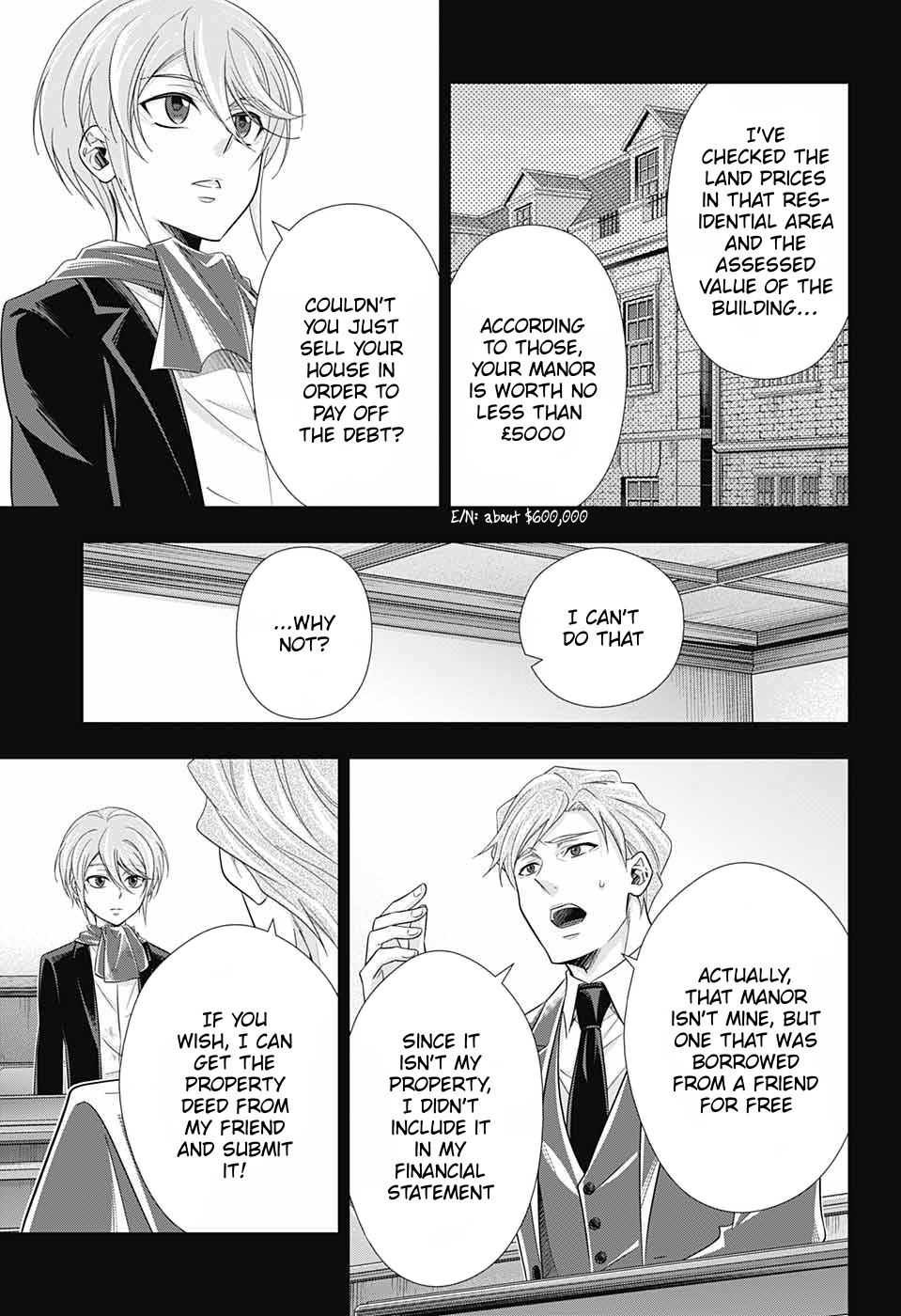 Yukoku no Moriarty Chapter 34 page 15 - Chapter 34: The Merchant of London Act 2