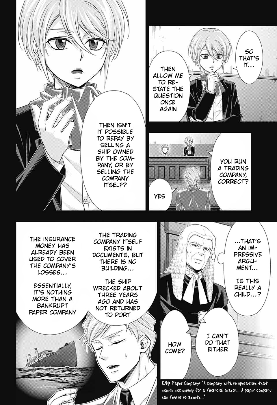Yukoku no Moriarty Chapter 34 page 16 - Chapter 34: The Merchant of London Act 2