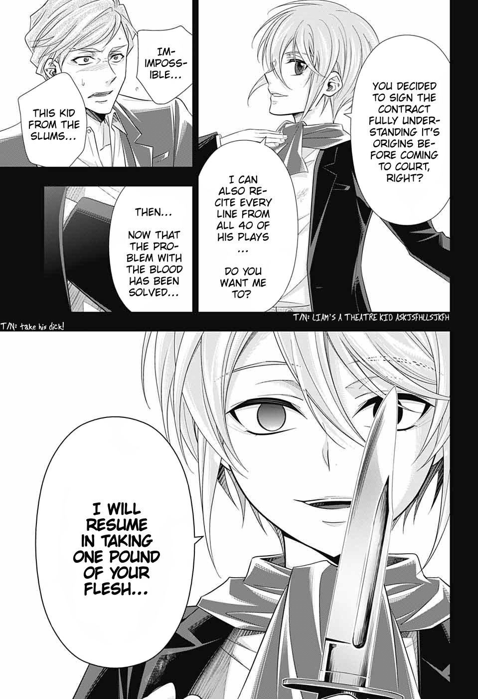 Yukoku no Moriarty Chapter 34 page 33 - Chapter 34: The Merchant of London Act 2