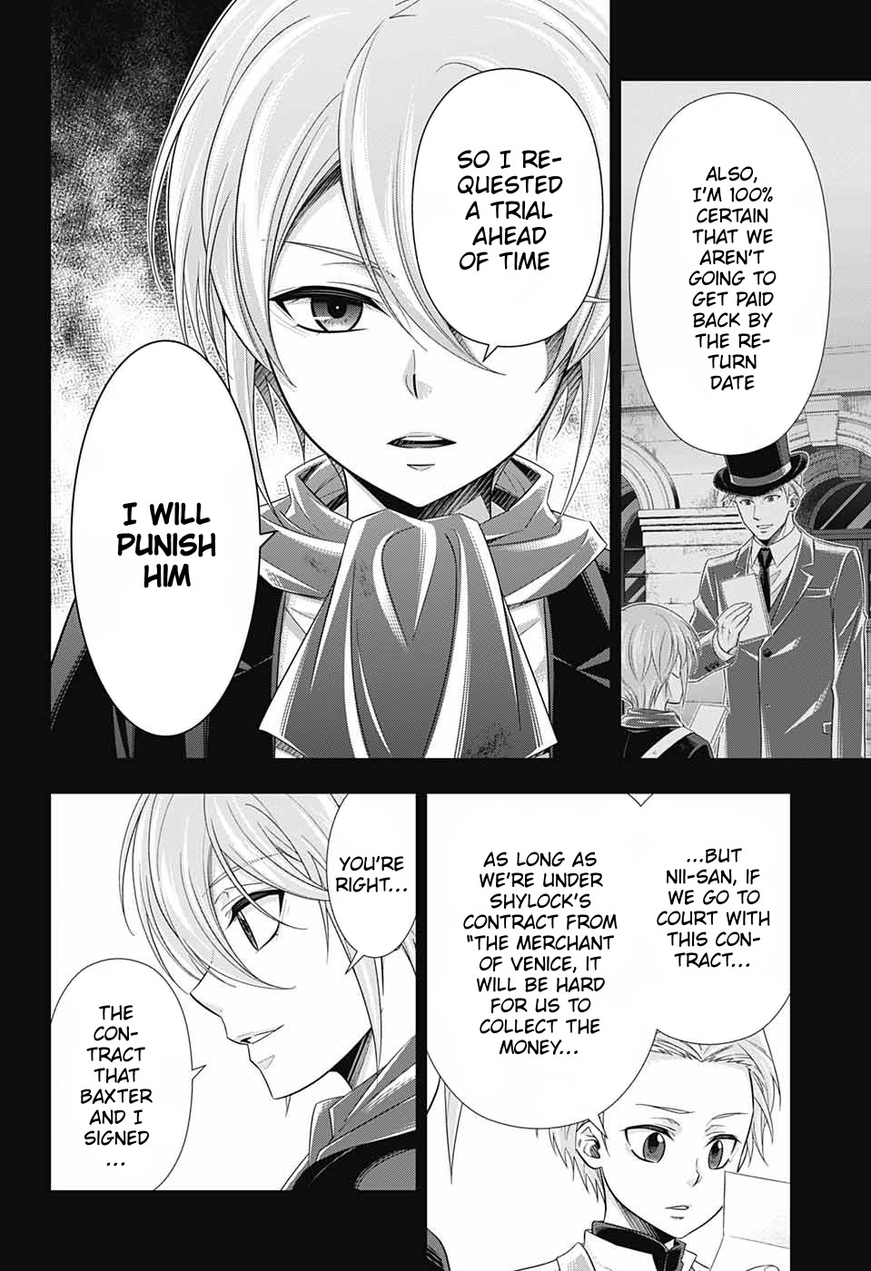 Yukoku no Moriarty Chapter 34 page 4 - Chapter 34: The Merchant of London Act 2