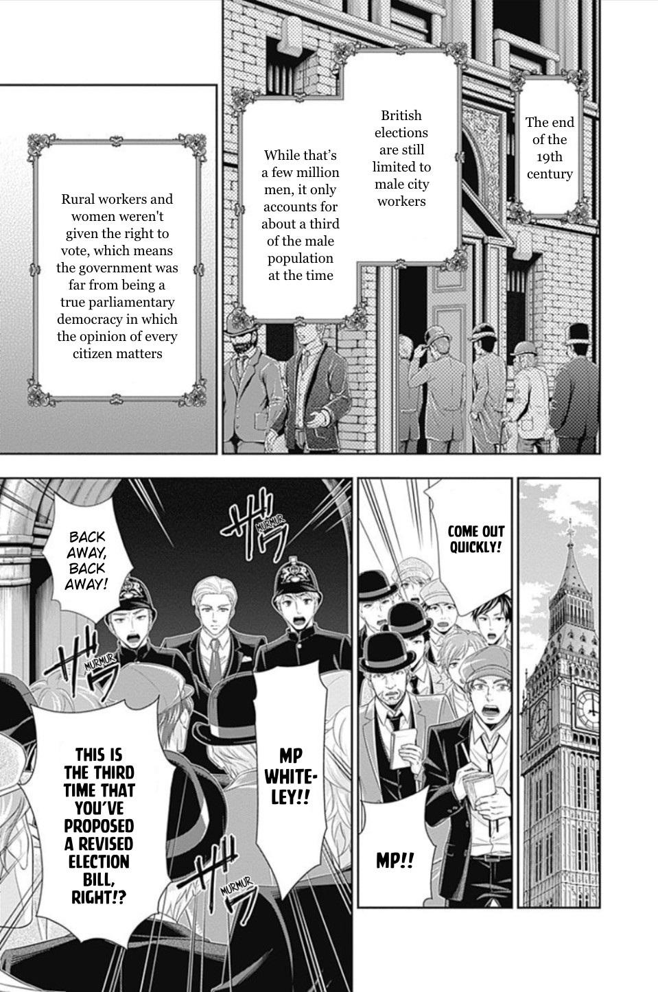 Yukoku no Moriarty Chapter 35 page 10 - Chapter 35: The White Knight of London Act 1