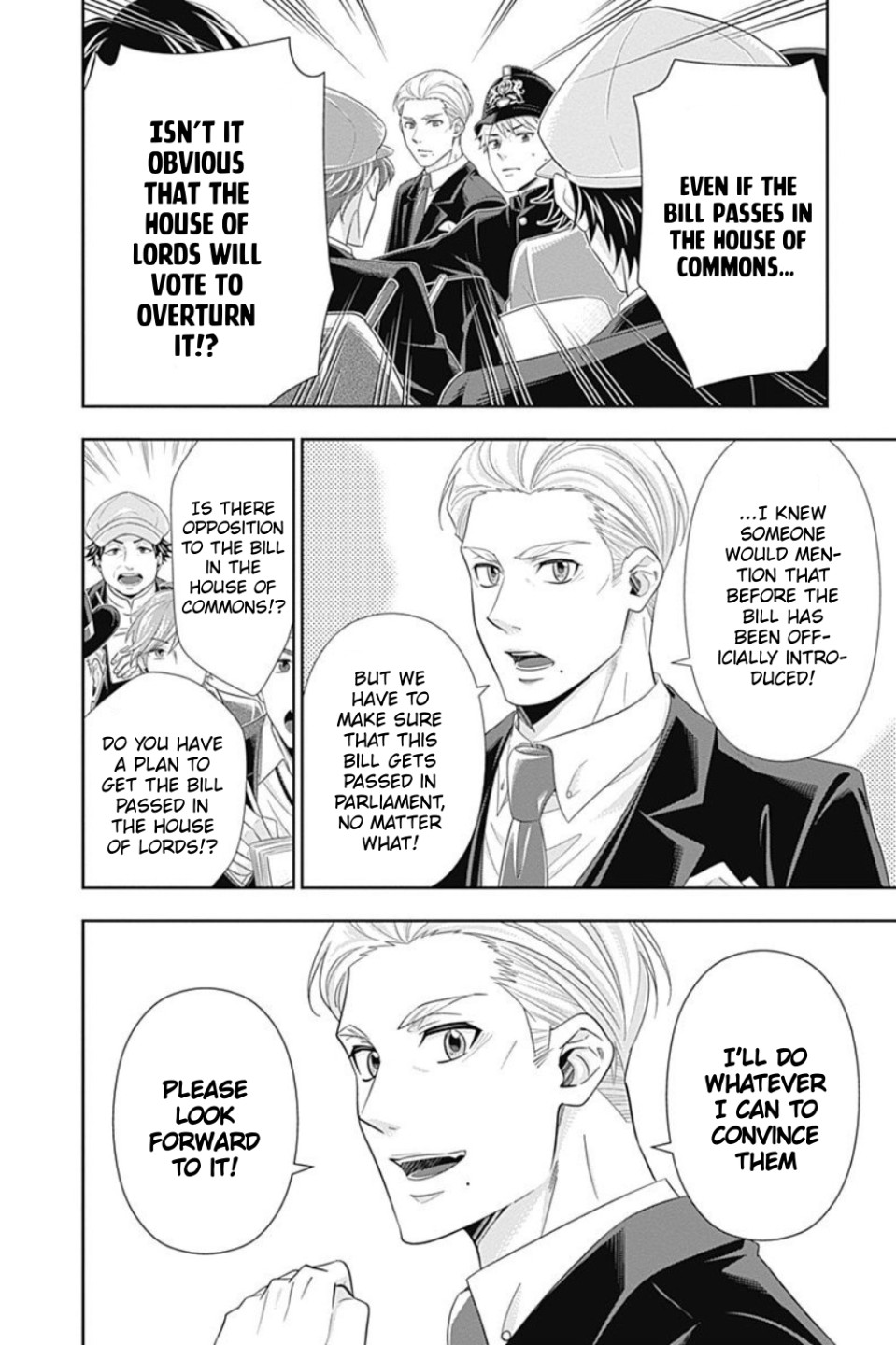 Yukoku no Moriarty Chapter 35 page 11 - Chapter 35: The White Knight of London Act 1