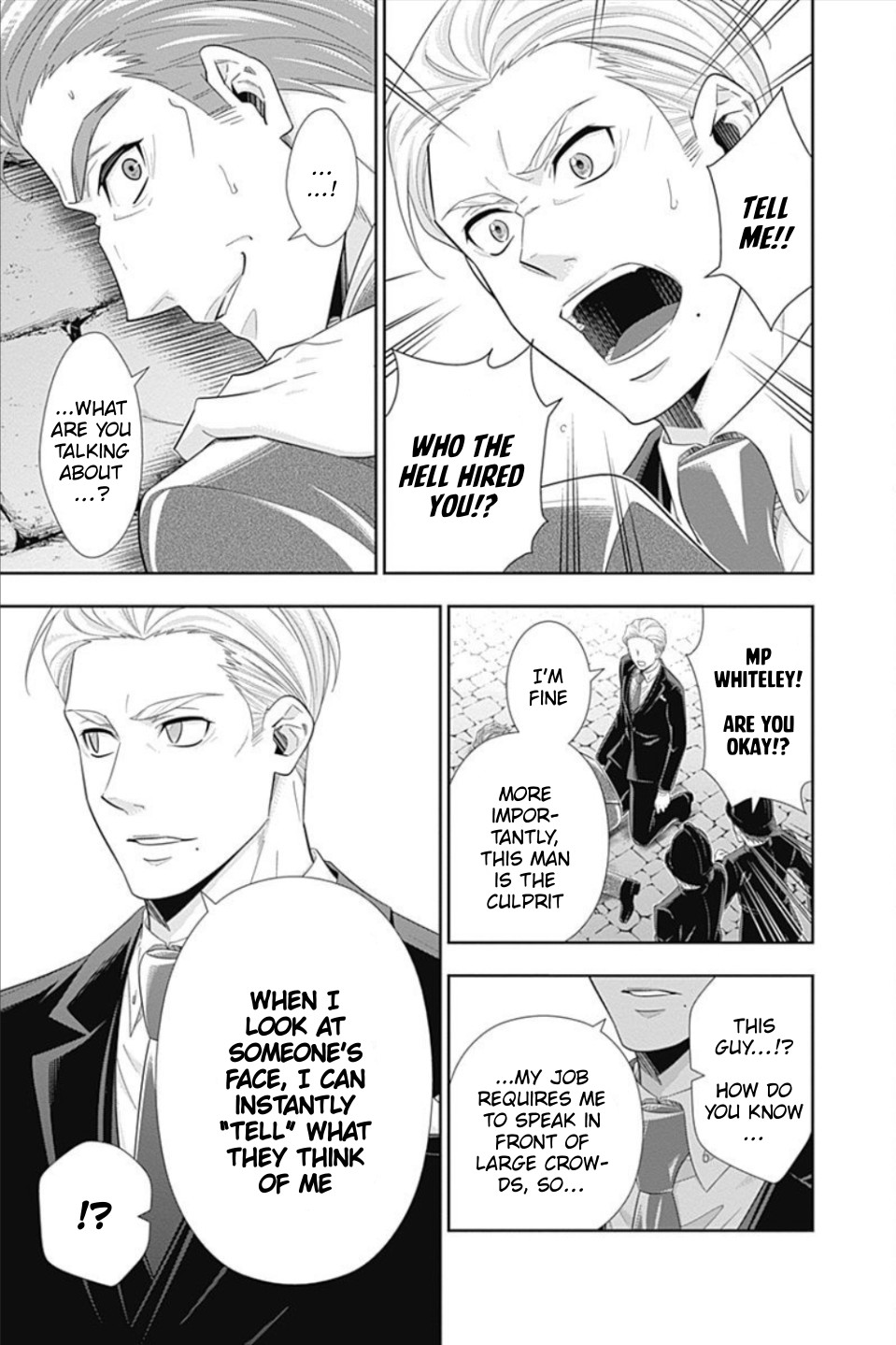 Yukoku no Moriarty Chapter 35 page 16 - Chapter 35: The White Knight of London Act 1