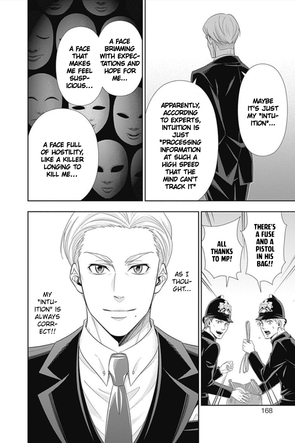 Yukoku no Moriarty Chapter 35 page 17 - Chapter 35: The White Knight of London Act 1