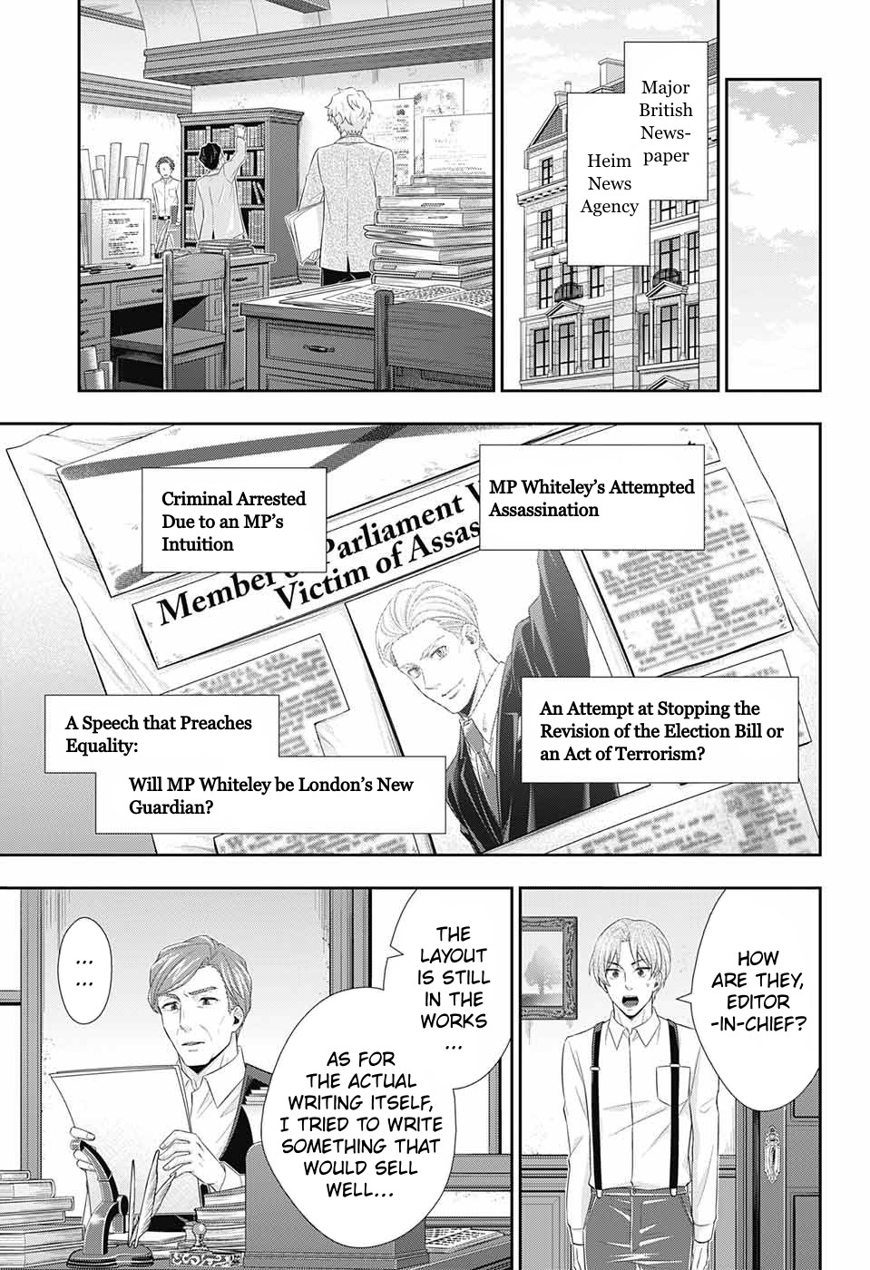 Yukoku no Moriarty Chapter 35 page 22 - Chapter 35: The White Knight of London Act 1