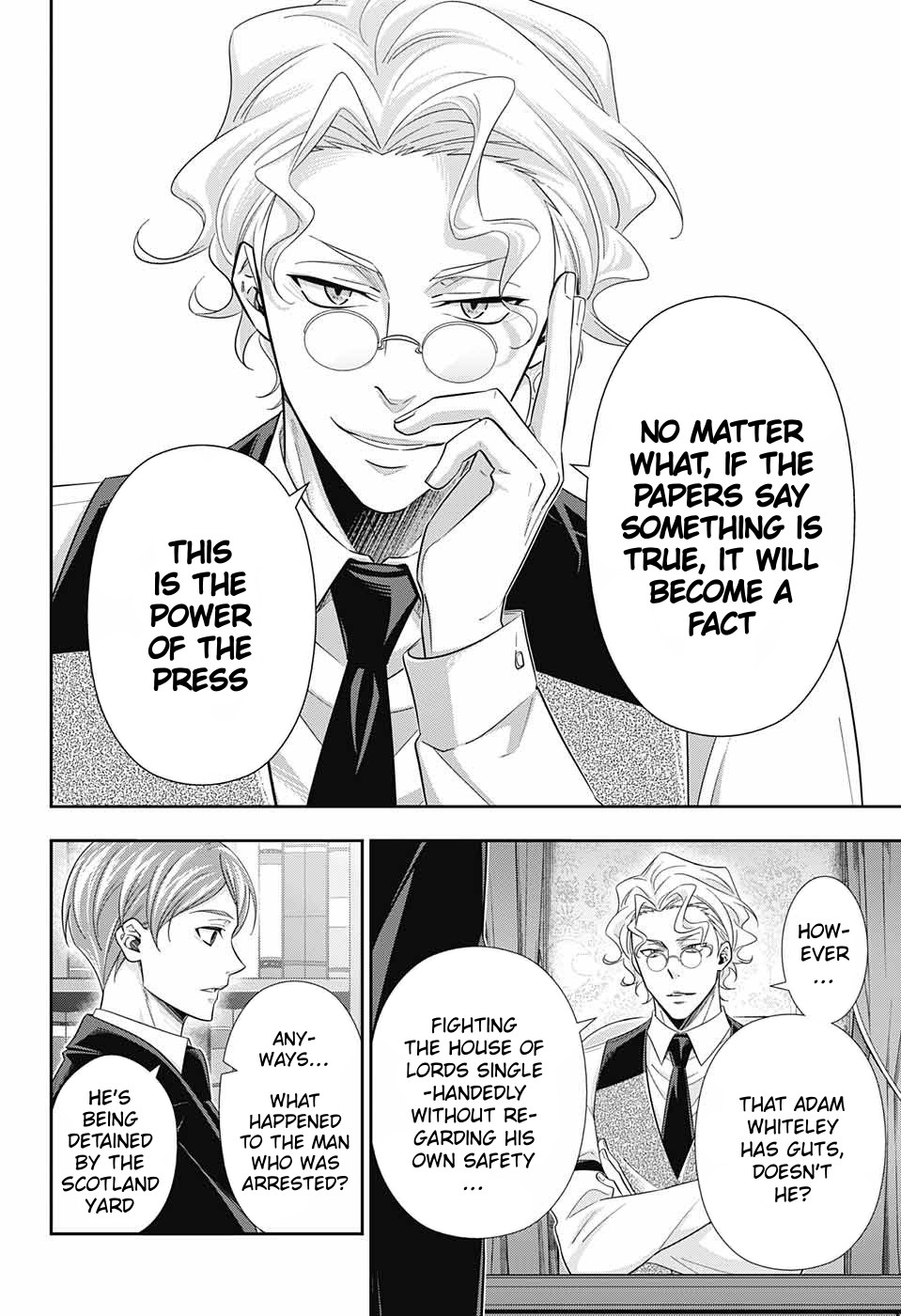 Yukoku no Moriarty Chapter 35 page 25 - Chapter 35: The White Knight of London Act 1
