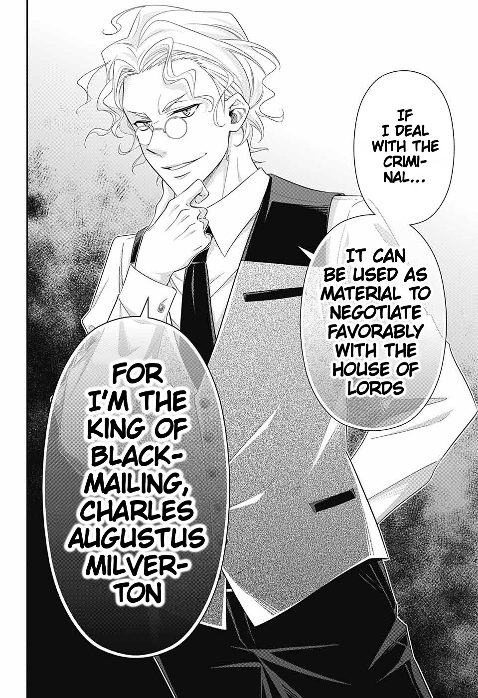 Yukoku no Moriarty Chapter 35 page 27 - Chapter 35: The White Knight of London Act 1