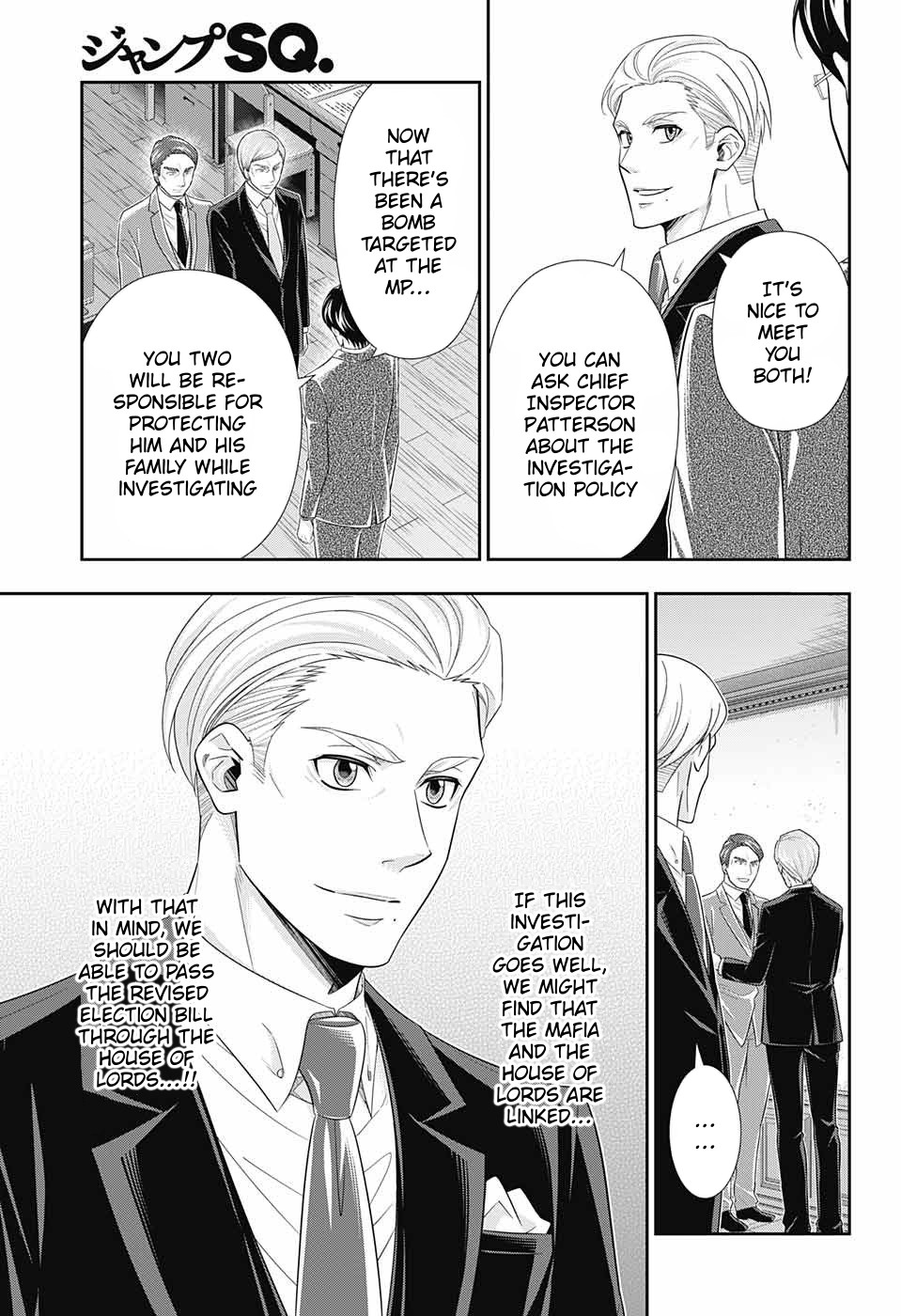 Yukoku no Moriarty Chapter 35 page 36 - Chapter 35: The White Knight of London Act 1