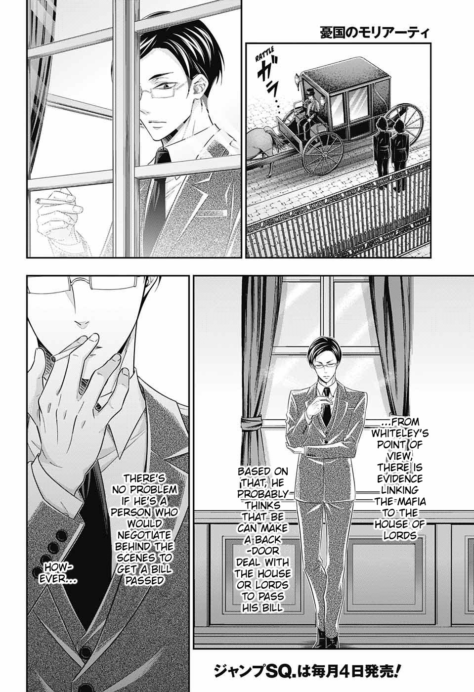 Yukoku no Moriarty Chapter 35 page 37 - Chapter 35: The White Knight of London Act 1