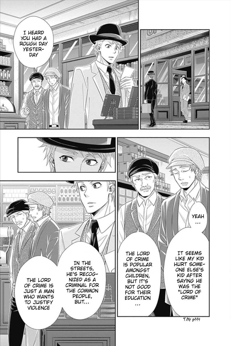 Yukoku no Moriarty Chapter 35 page 4 - Chapter 35: The White Knight of London Act 1