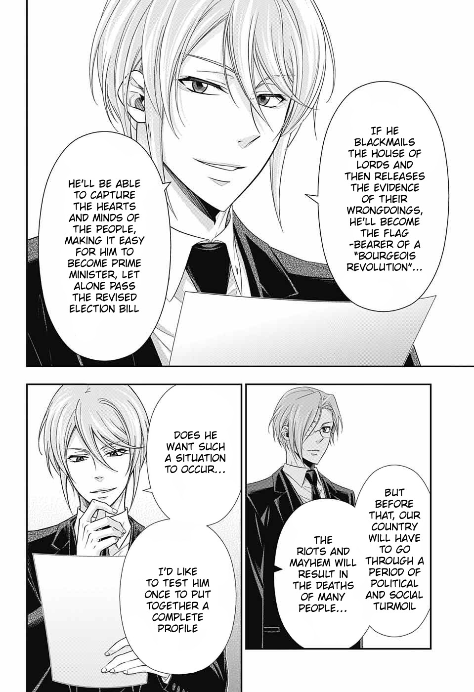 Yukoku no Moriarty Chapter 35 page 41 - Chapter 35: The White Knight of London Act 1