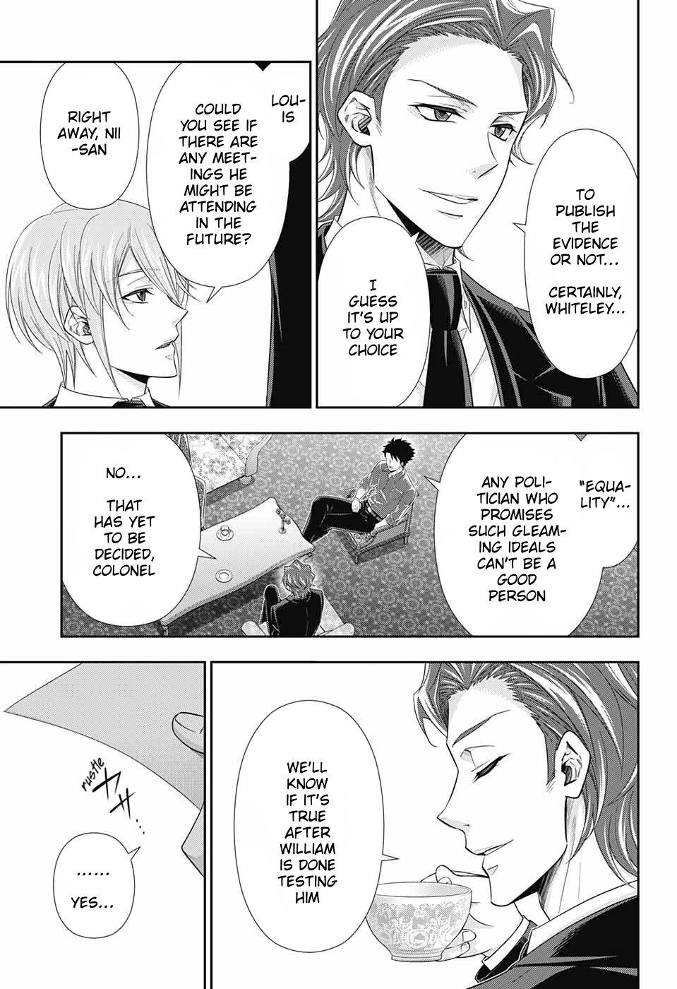 Yukoku no Moriarty Chapter 35 page 42 - Chapter 35: The White Knight of London Act 1