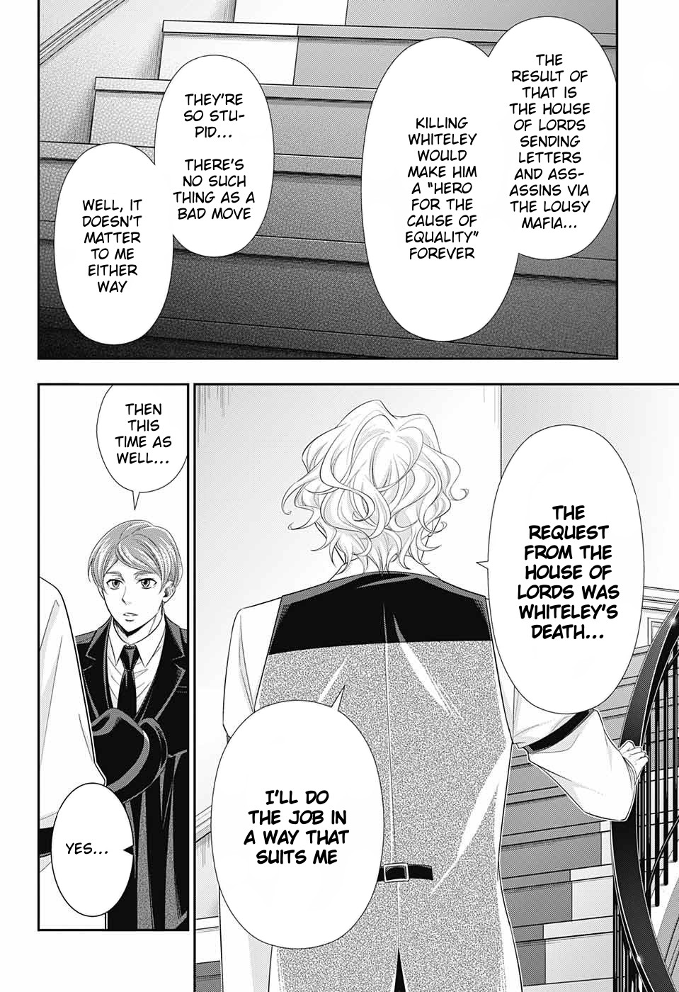 Yukoku no Moriarty Chapter 35 page 45 - Chapter 35: The White Knight of London Act 1