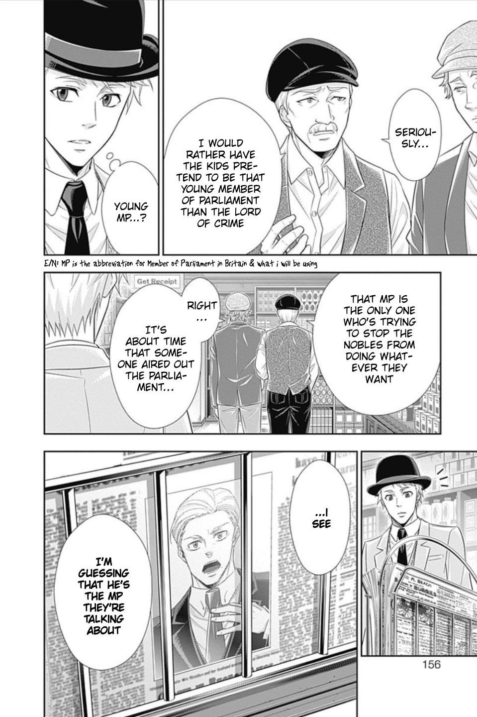 Yukoku no Moriarty Chapter 35 page 5 - Chapter 35: The White Knight of London Act 1