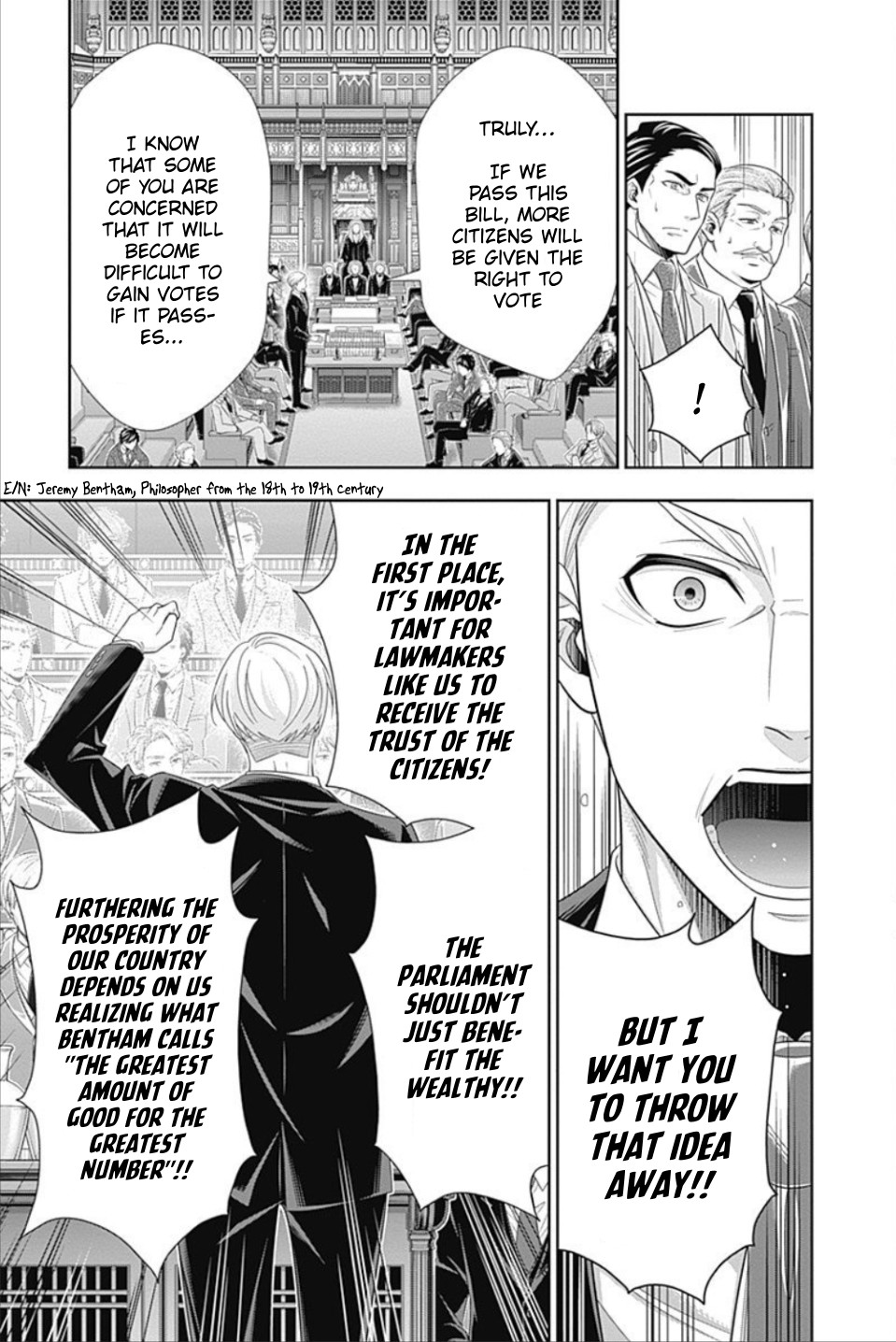 Yukoku no Moriarty Chapter 35 page 8 - Chapter 35: The White Knight of London Act 1