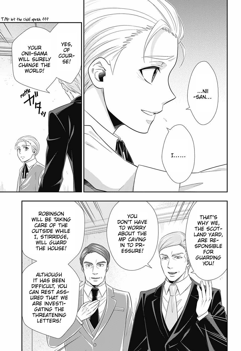 Yukoku no Moriarty Chapter 36 page 14 - Chapter 36: The White Knight of London Act 2