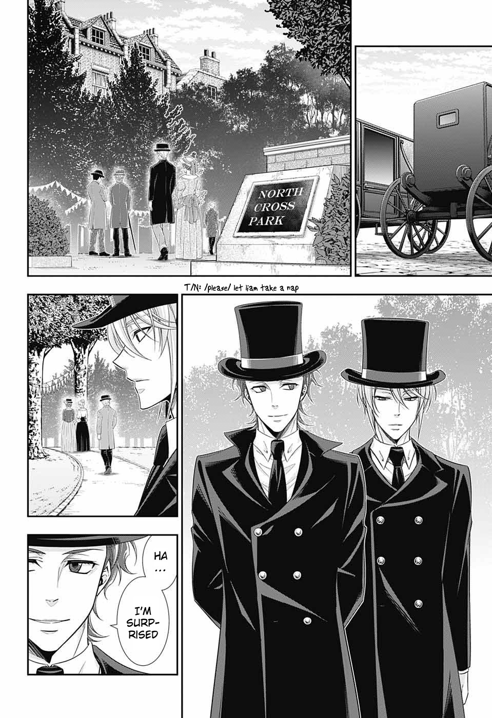 Yukoku no Moriarty Chapter 36 page 17 - Chapter 36: The White Knight of London Act 2