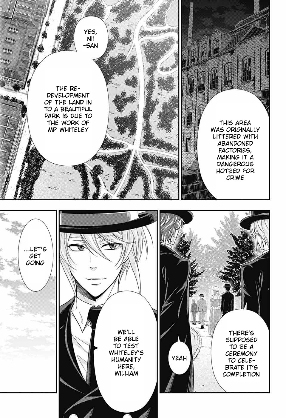 Yukoku no Moriarty Chapter 36 page 18 - Chapter 36: The White Knight of London Act 2
