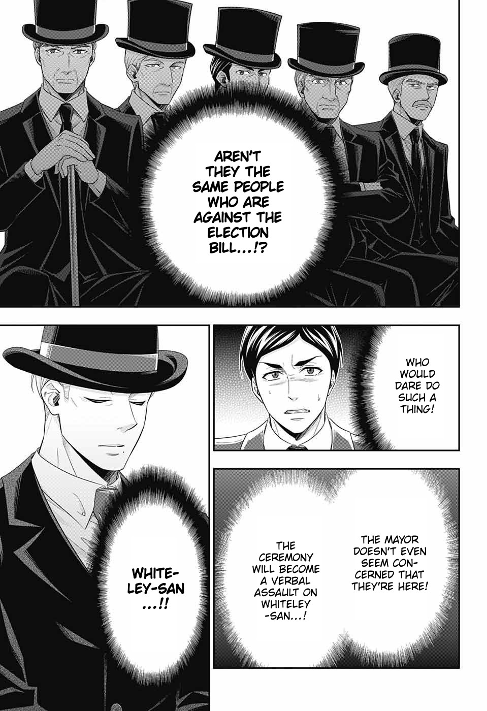 Yukoku no Moriarty Chapter 36 page 20 - Chapter 36: The White Knight of London Act 2