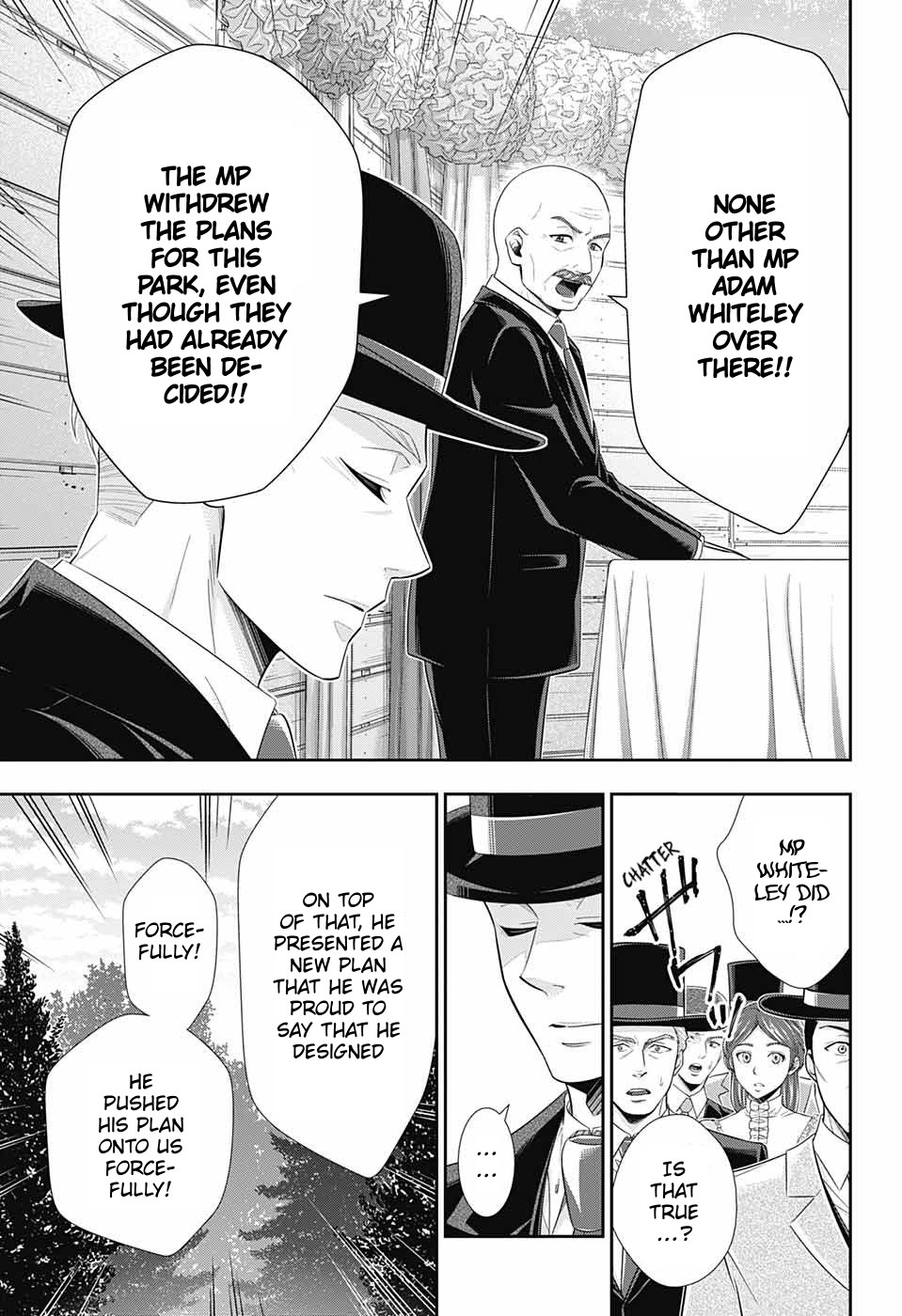 Yukoku no Moriarty Chapter 36 page 22 - Chapter 36: The White Knight of London Act 2