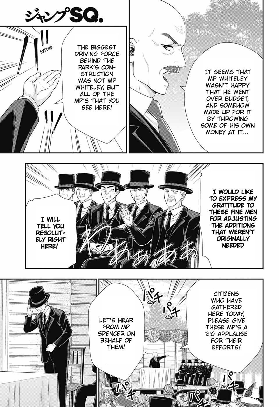 Yukoku no Moriarty Chapter 36 page 24 - Chapter 36: The White Knight of London Act 2
