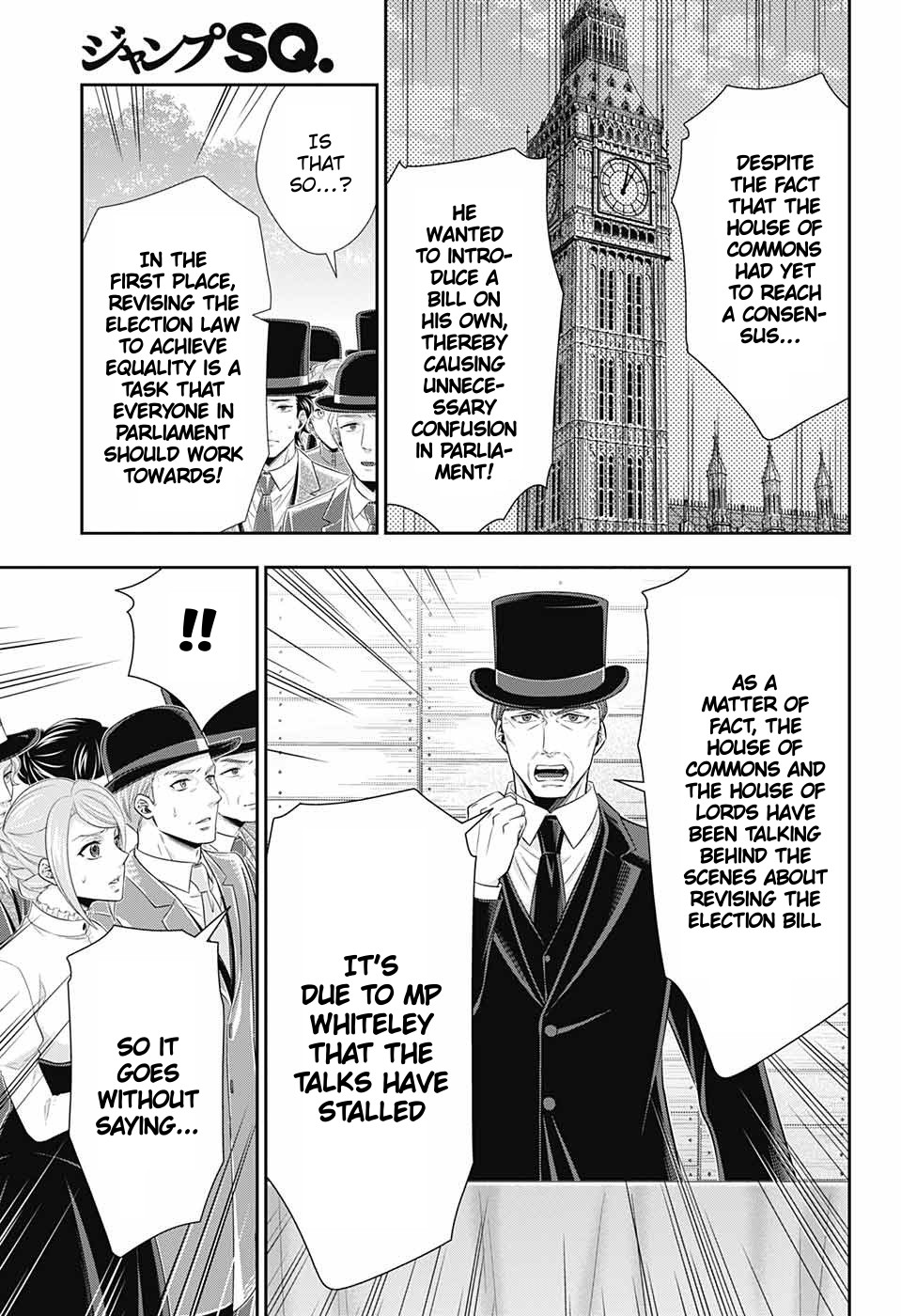 Yukoku no Moriarty Chapter 36 page 26 - Chapter 36: The White Knight of London Act 2