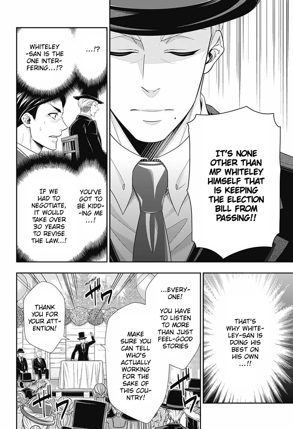Yukoku no Moriarty Chapter 36 page 27 - Chapter 36: The White Knight of London Act 2