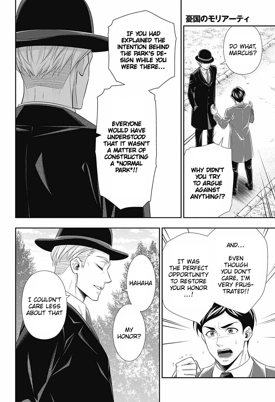 Yukoku no Moriarty Chapter 36 page 33 - Chapter 36: The White Knight of London Act 2