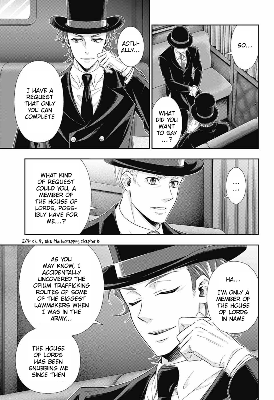 Yukoku no Moriarty Chapter 36 page 40 - Chapter 36: The White Knight of London Act 2