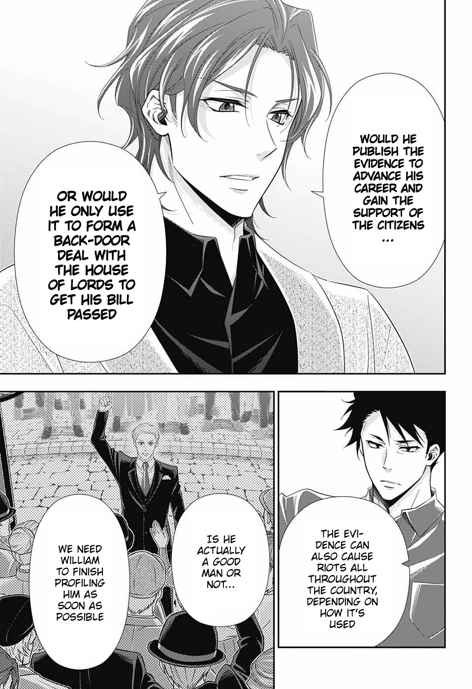 Yukoku no Moriarty Chapter 36 page 6 - Chapter 36: The White Knight of London Act 2
