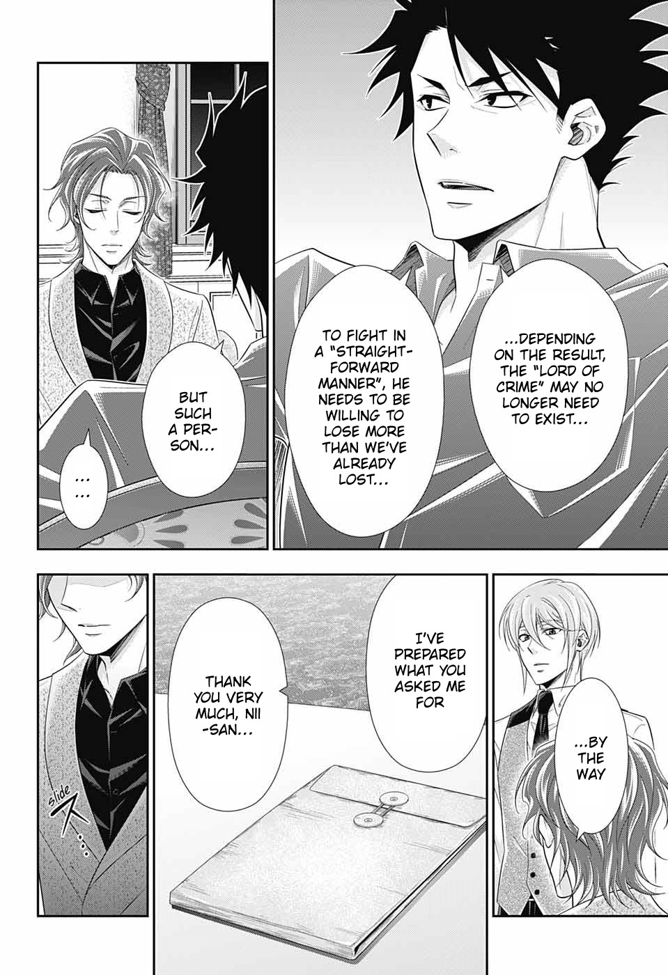 Yukoku no Moriarty Chapter 36 page 7 - Chapter 36: The White Knight of London Act 2
