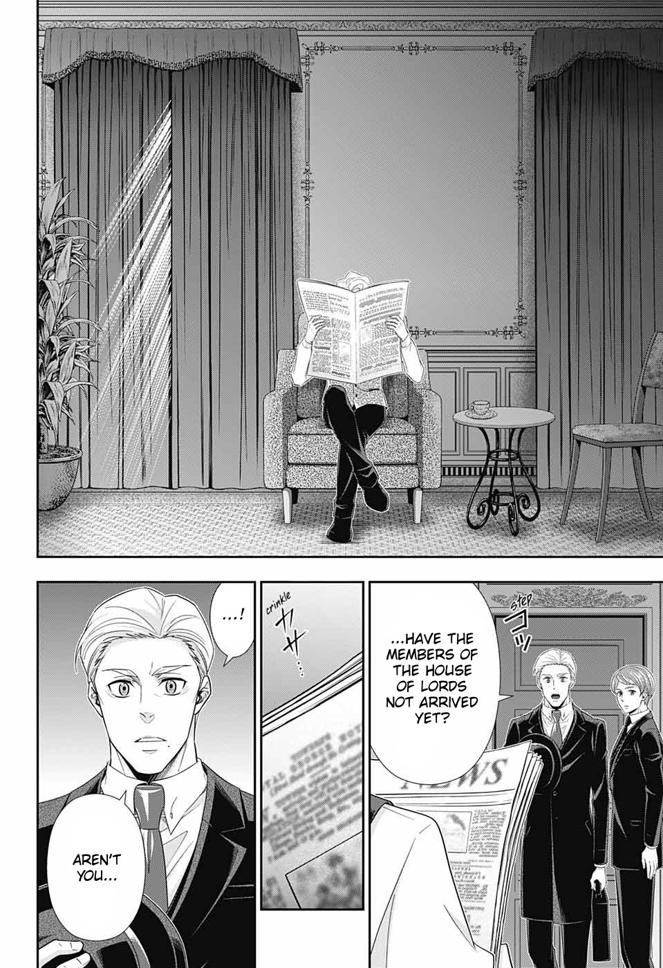 Yukoku no Moriarty Chapter 37 page 15 - Chapter 37: The White Knight of London Act 3