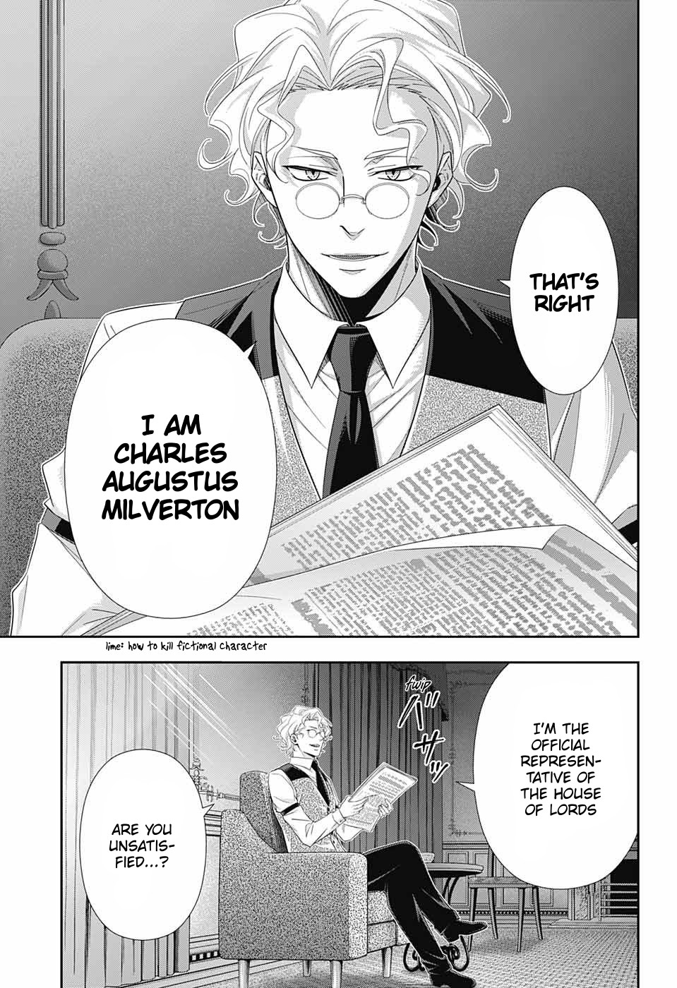 Yukoku no Moriarty Chapter 37 page 16 - Chapter 37: The White Knight of London Act 3