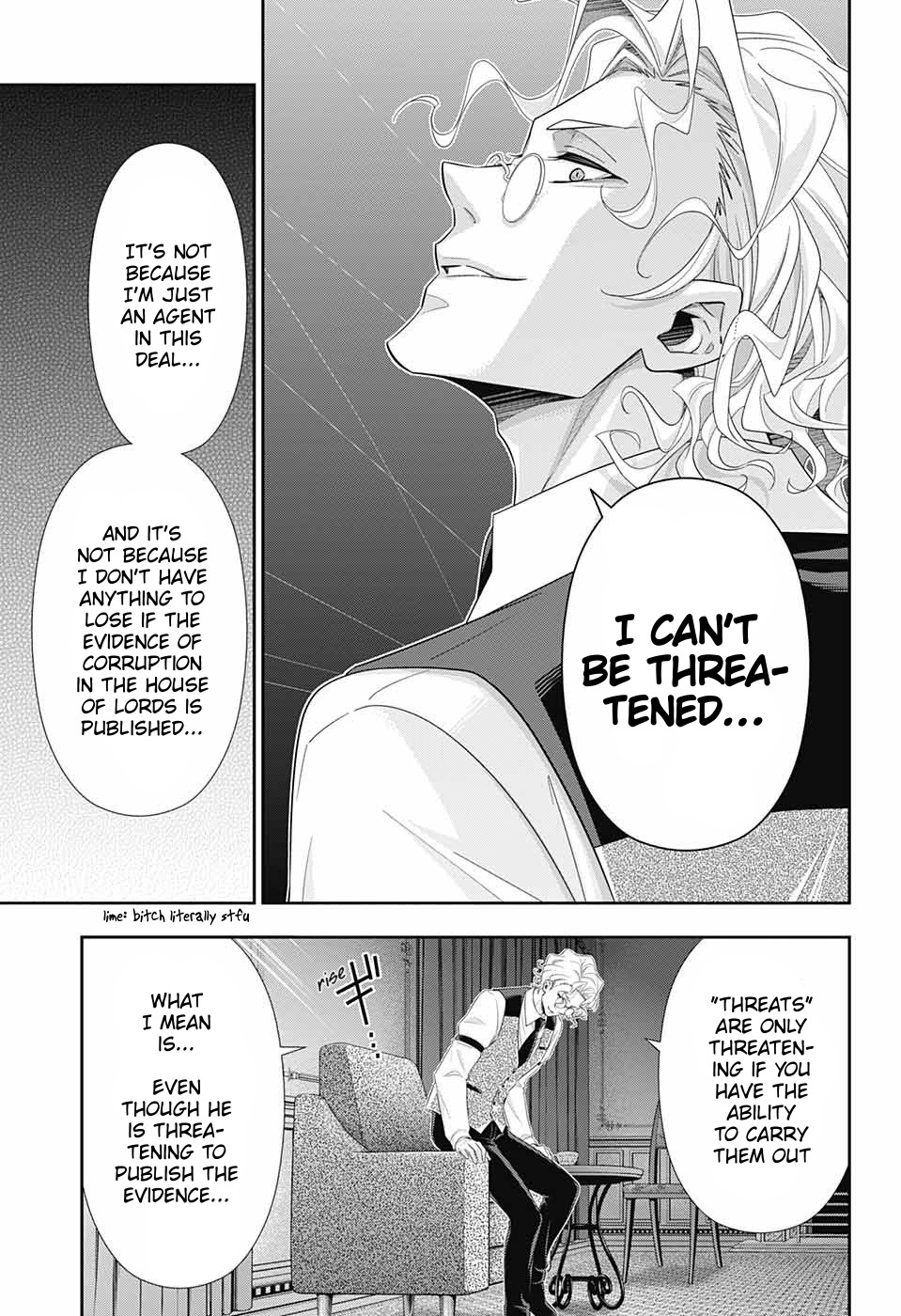 Yukoku no Moriarty Chapter 37 page 22 - Chapter 37: The White Knight of London Act 3
