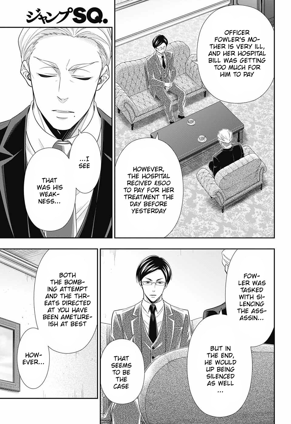 Yukoku no Moriarty Chapter 37 page 8 - Chapter 37: The White Knight of London Act 3