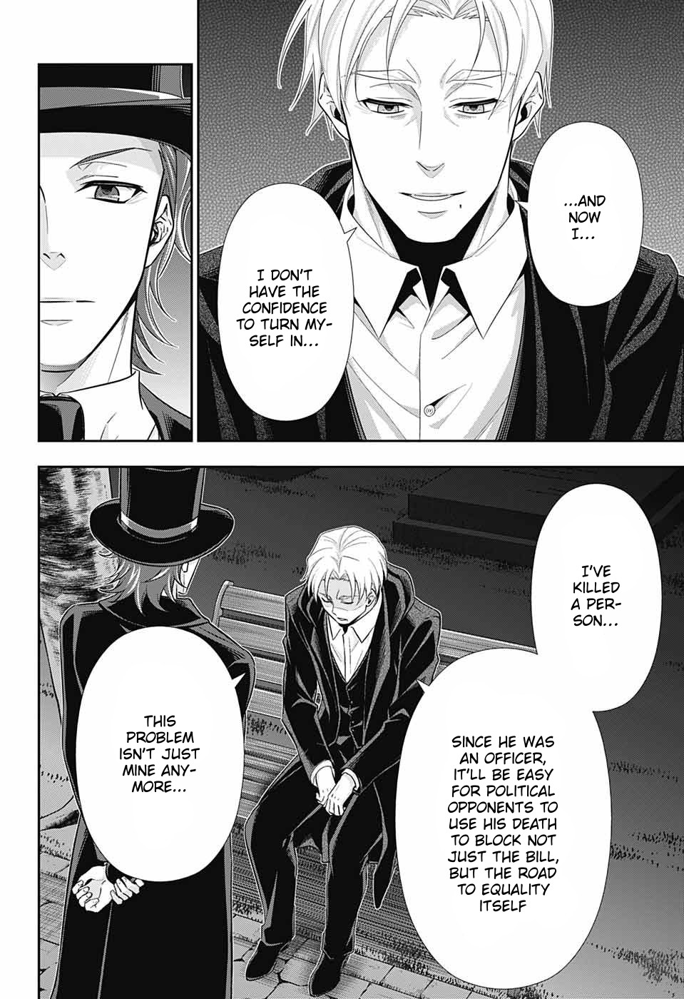Yukoku no Moriarty Chapter 38 page 21 - Chapter 38: The White Knight of London Act 4