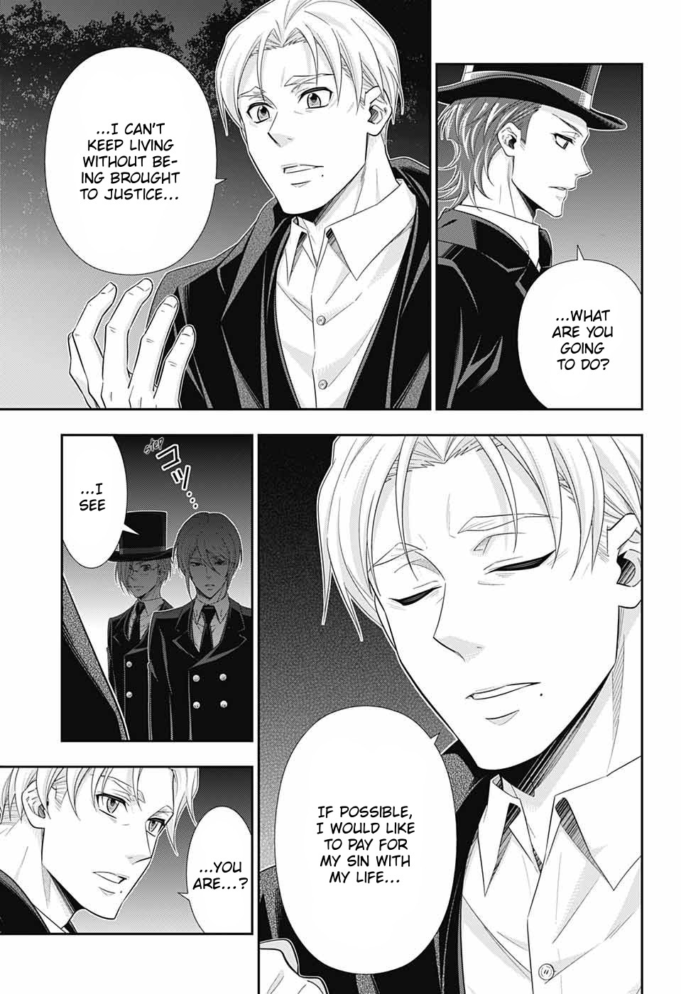 Yukoku no Moriarty Chapter 38 page 22 - Chapter 38: The White Knight of London Act 4
