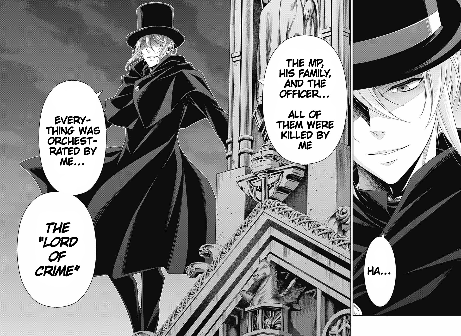 Yukoku no Moriarty Chapter 38 page 34 - Chapter 38: The White Knight of London Act 4