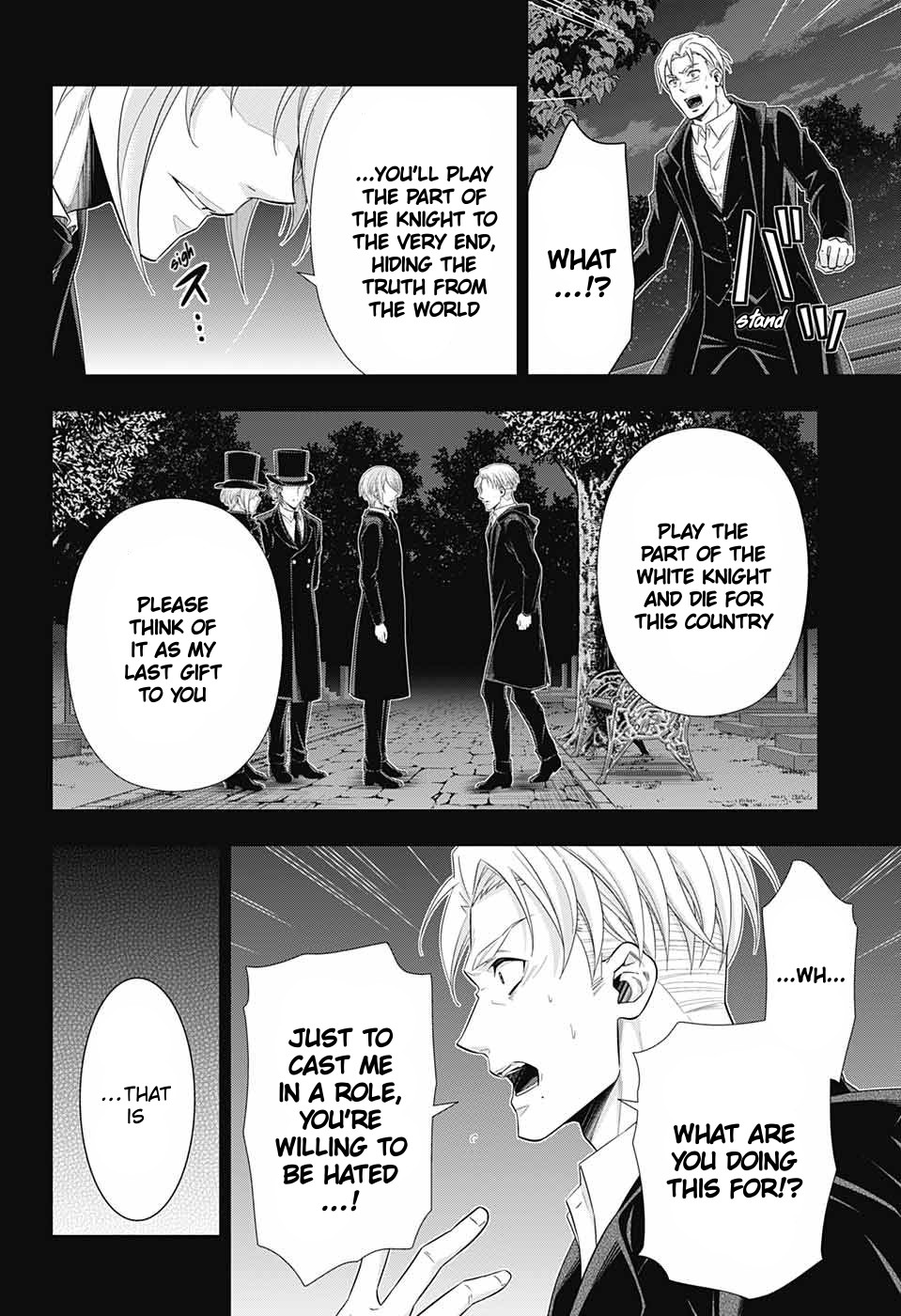 Yukoku no Moriarty Chapter 38 page 39 - Chapter 38: The White Knight of London Act 4