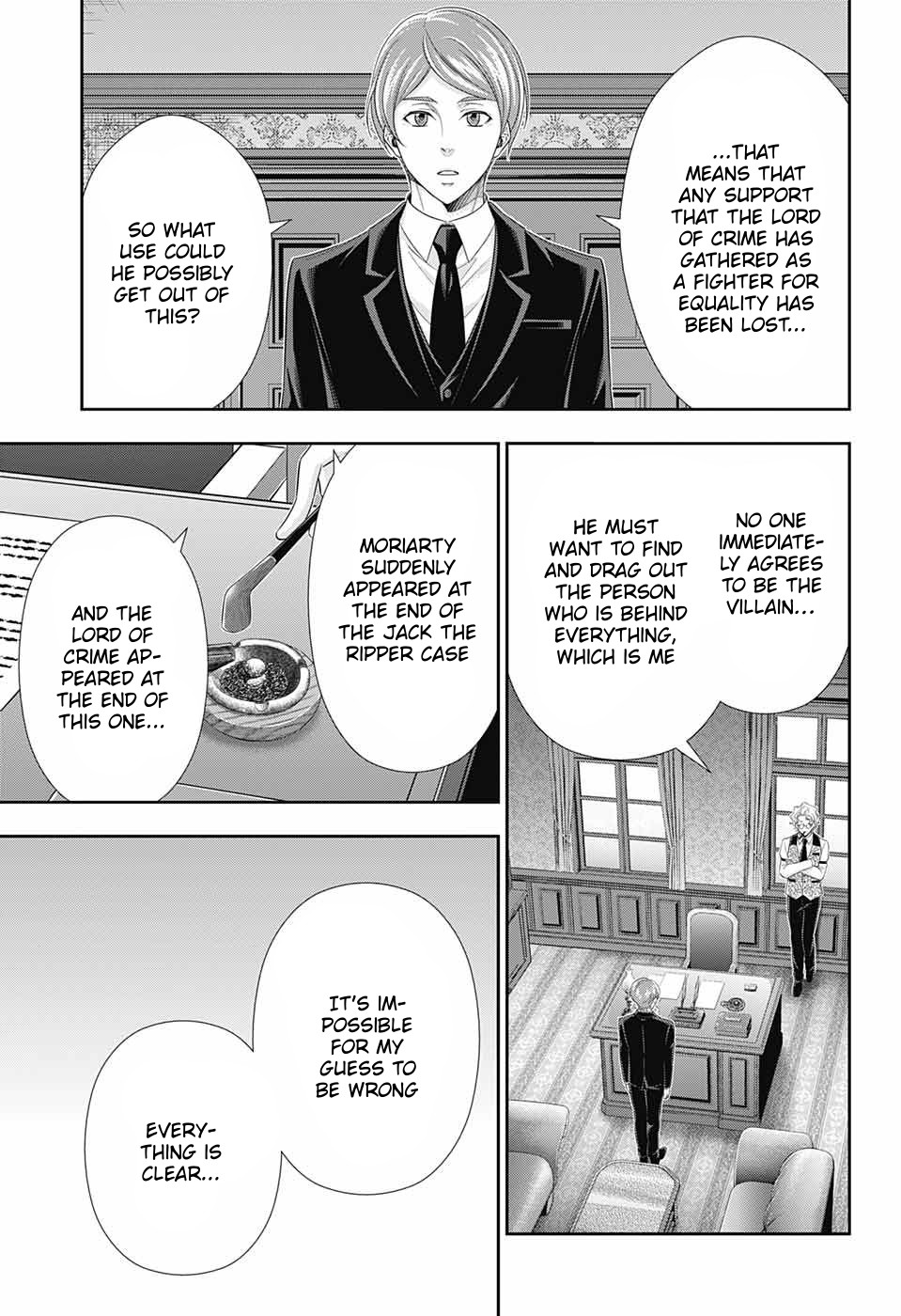 Yukoku no Moriarty Chapter 39 page 10 - Chapter 39: The Dark Night of London