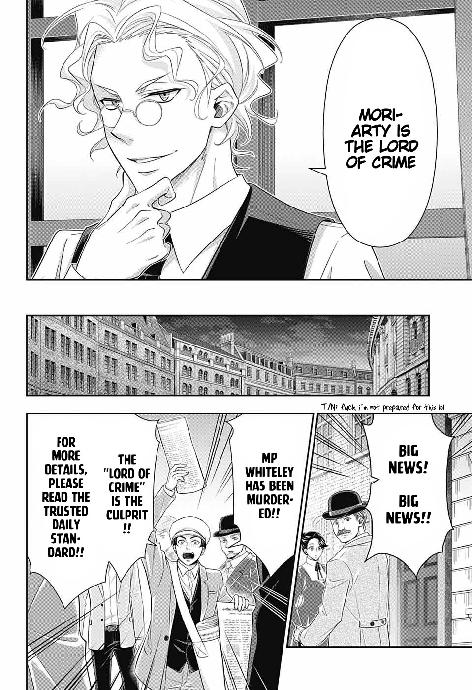 Yukoku no Moriarty Chapter 39 page 11 - Chapter 39: The Dark Night of London