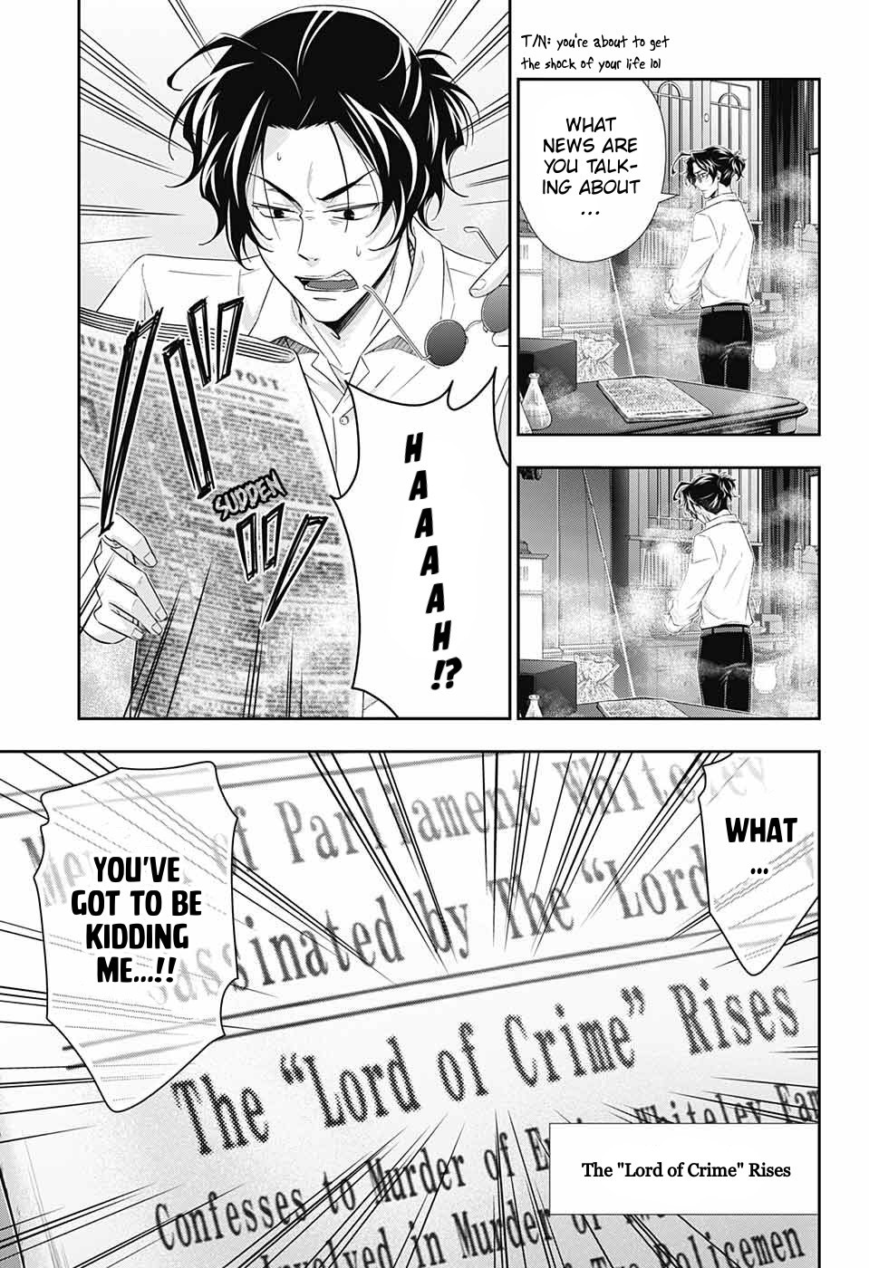 Yukoku no Moriarty Chapter 39 page 14 - Chapter 39: The Dark Night of London