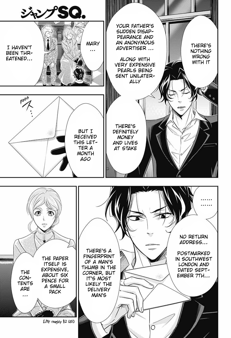 Yukoku no Moriarty Chapter 40 page 24 - Chapter 40: The Sign of Mary Act 1