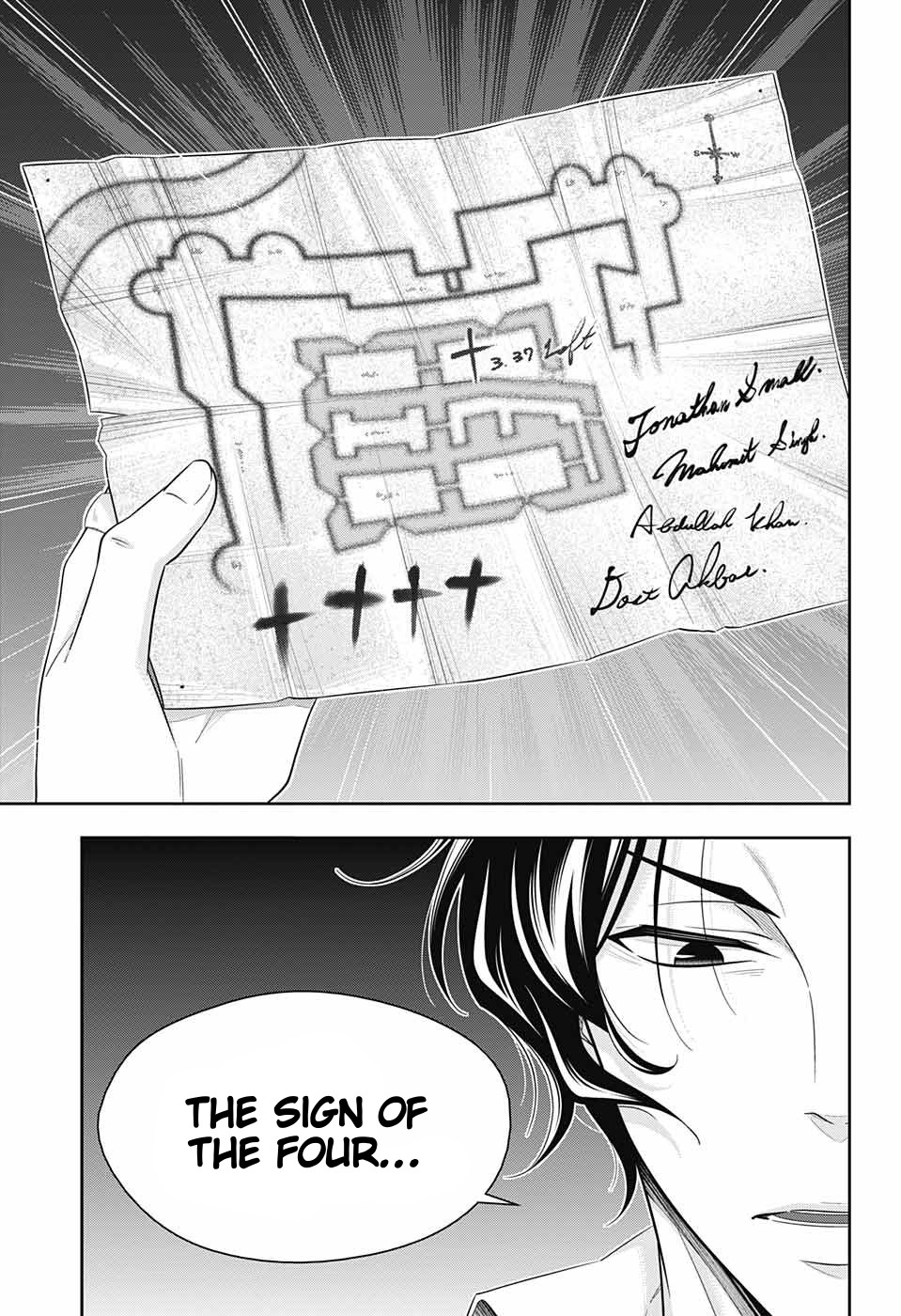 Yukoku no Moriarty Chapter 40 page 38 - Chapter 40: The Sign of Mary Act 1