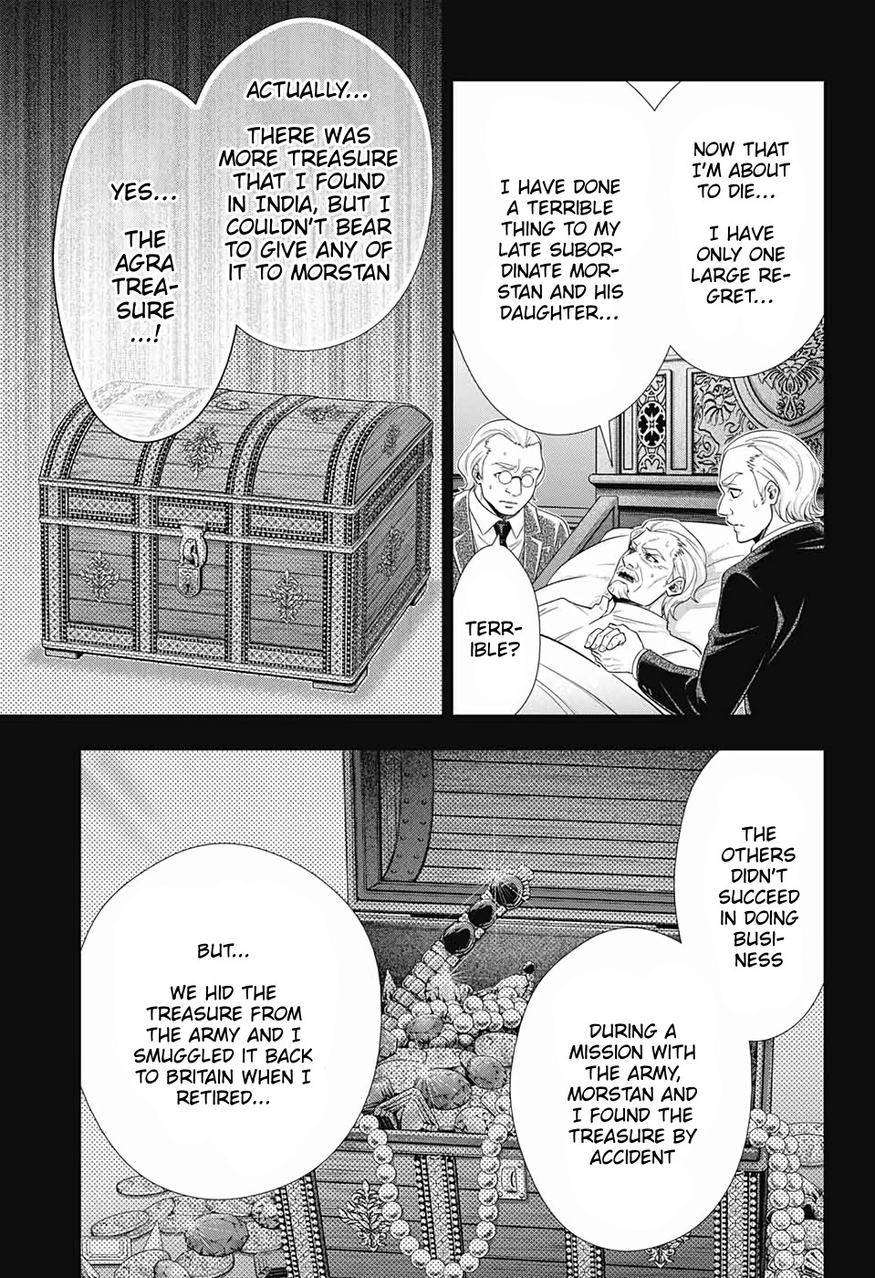 Yukoku no Moriarty Chapter 41 page 13 - Chapter 41: The Sign of Mary Act 2