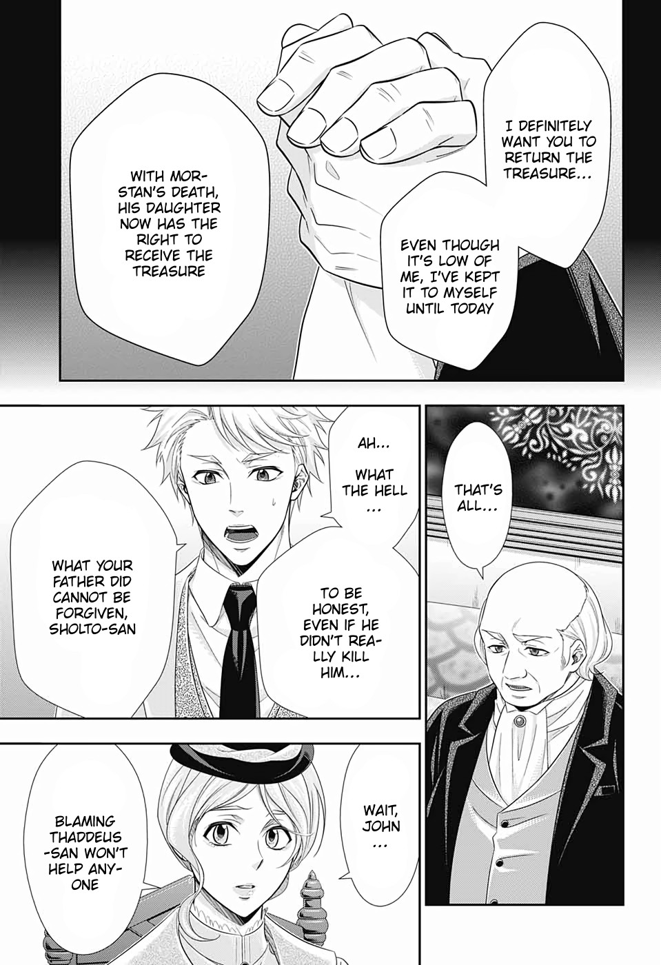 Yukoku no Moriarty Chapter 41 page 19 - Chapter 41: The Sign of Mary Act 2