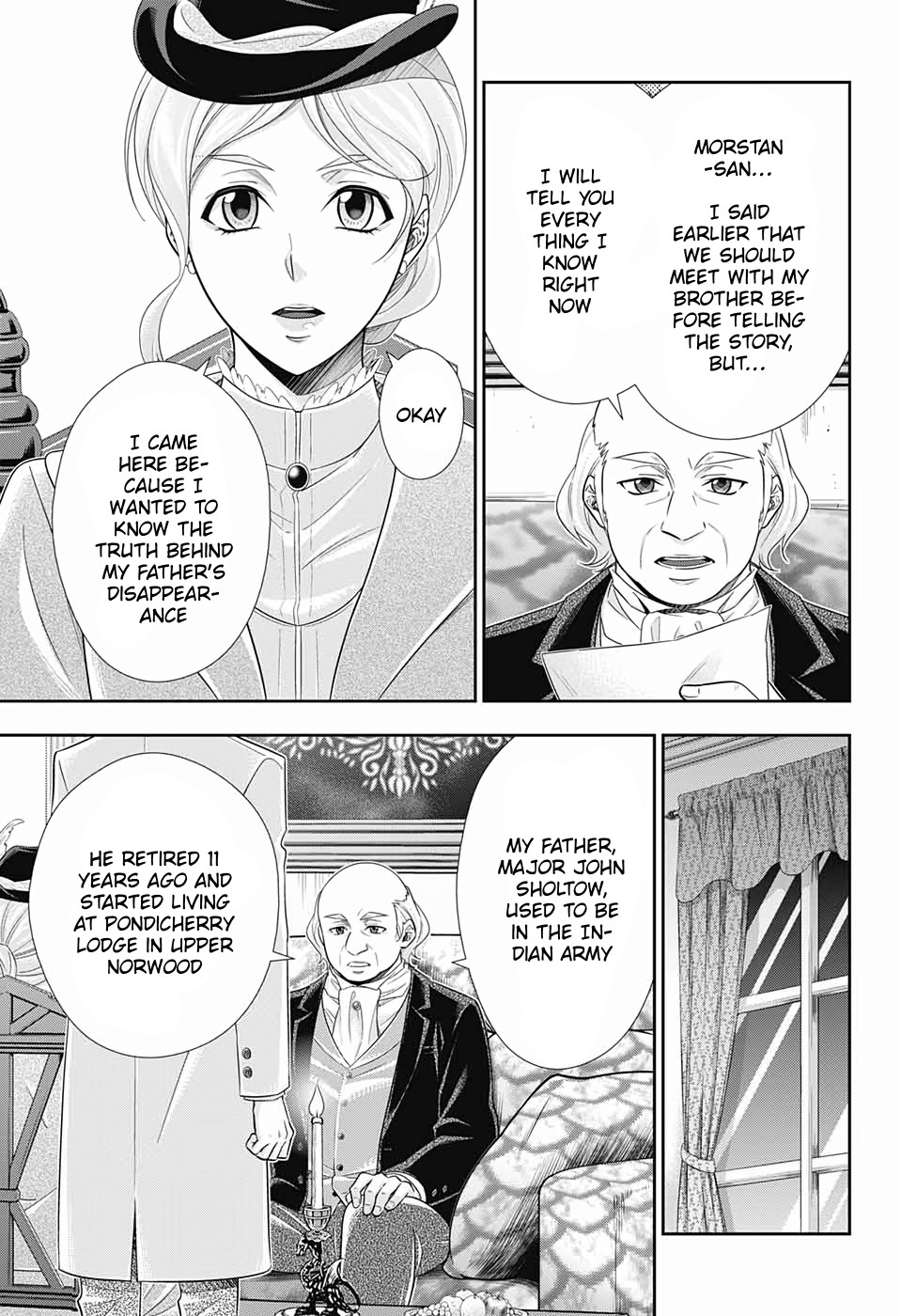 Yukoku no Moriarty Chapter 41 page 7 - Chapter 41: The Sign of Mary Act 2