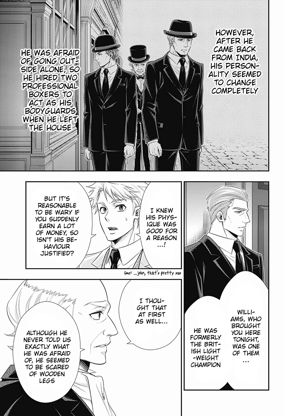 Yukoku no Moriarty Chapter 41 page 9 - Chapter 41: The Sign of Mary Act 2